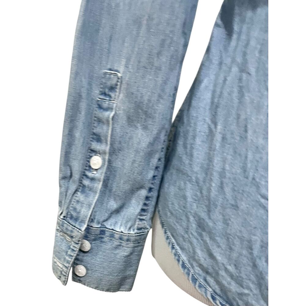 Draper James Women's Embellished Denim Top Pearl … - image 8